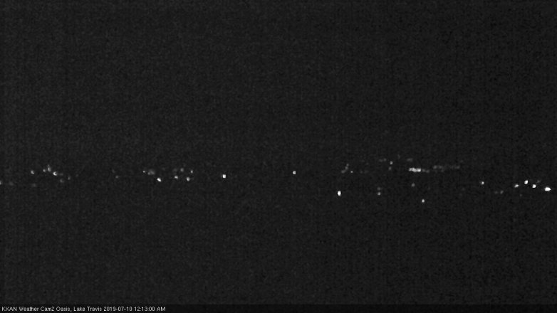 Lake Travis webcam, July 9, 2019 11:15 PM CT
