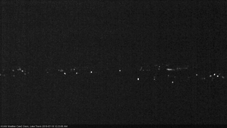 Lake Travis webcam, July 9, 2019 11:25 PM CT