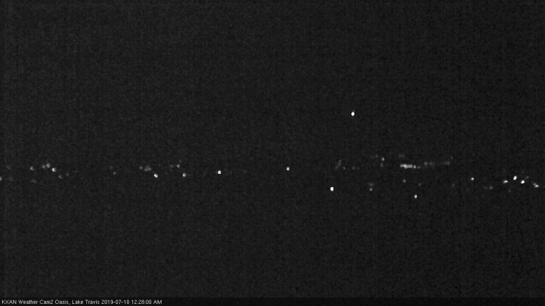 Lake Travis webcam, July 9, 2019 11:30 PM CT