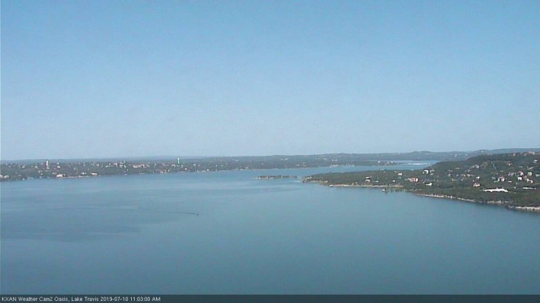 Lake Travis webcam, July 10, 2019 10:05 AM CT