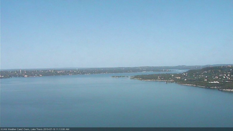 Lake Travis webcam, July 10, 2019 10:15 AM CT