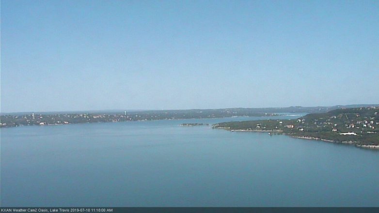 Lake Travis webcam, July 10, 2019 10:20 AM CT