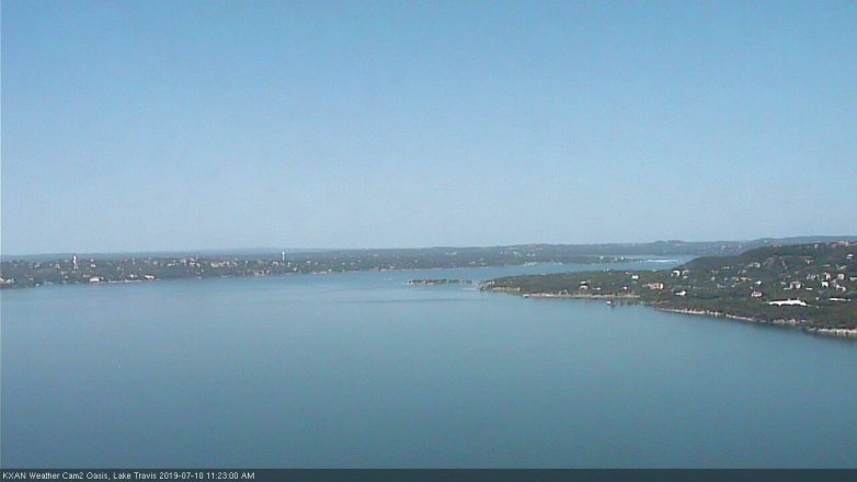 Lake Travis webcam, July 10, 2019 10:25 AM CT