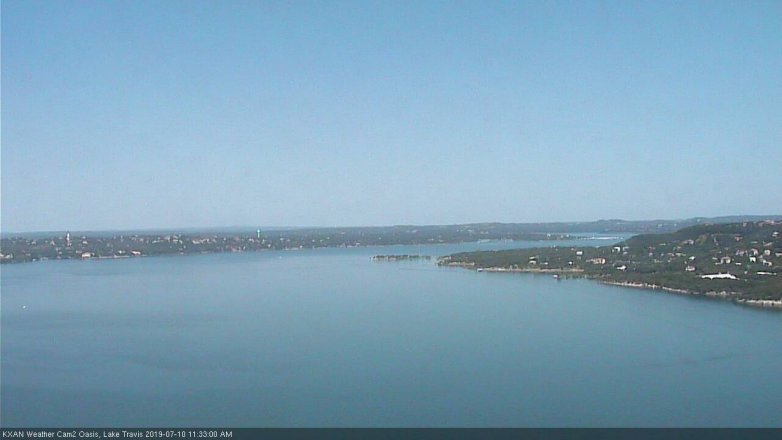 Lake Travis webcam, July 10, 2019 10:35 AM CT