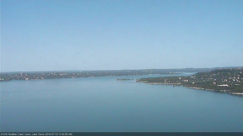 Lake Travis webcam, July 10, 2019 10:45 AM CT