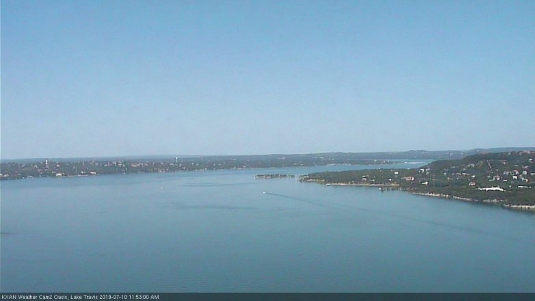 Lake Travis webcam, July 10, 2019 10:55 AM CT