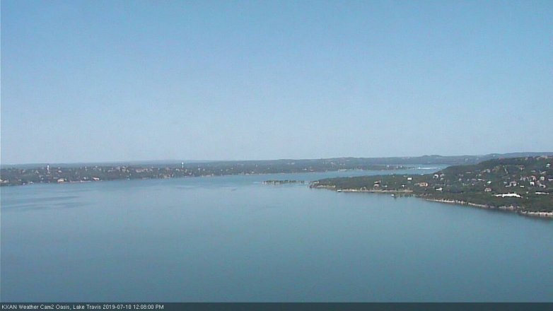 Lake Travis webcam, July 10, 2019 11:10 AM CT