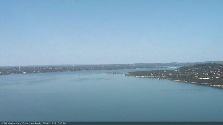 Lake Travis webcam, July 10, 2019 11:15 AM CT