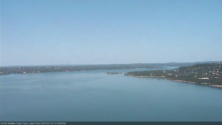 Lake Travis webcam, July 10, 2019 11:20 AM CT