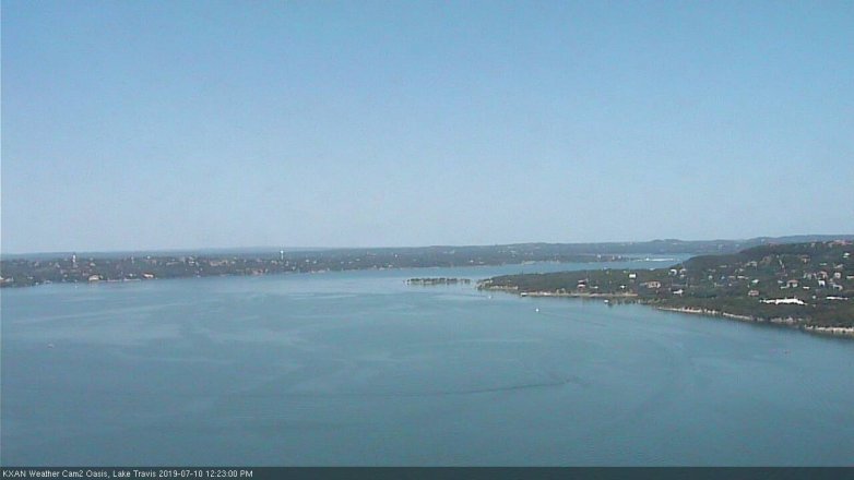 Lake Travis webcam, July 10, 2019 11:25 AM CT