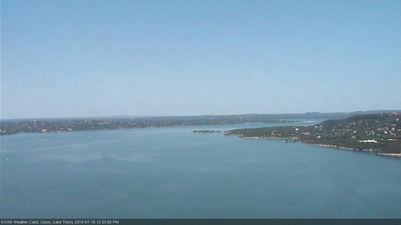 Lake Travis webcam, July 10, 2019 11:35 AM CT