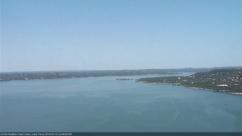 Lake Travis webcam, July 10, 2019 11:50 AM CT