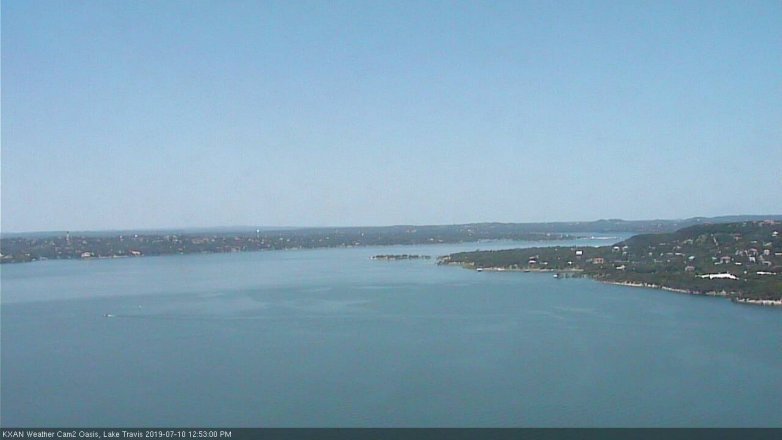 Lake Travis webcam, July 10, 2019 11:55 AM CT
