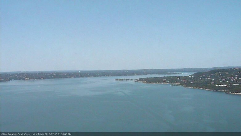 Lake Travis webcam, July 10, 2019 12:20 PM CT
