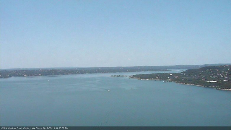 Lake Travis webcam, July 10, 2019 12:35 PM CT