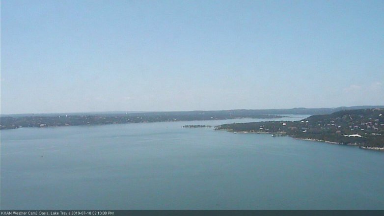 Lake Travis webcam, July 10, 2019 1:15 PM CT