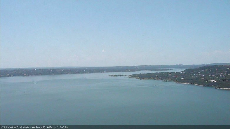 Lake Travis webcam, July 10, 2019 1:25 PM CT