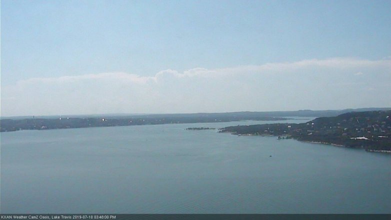 Lake Travis webcam, July 10, 2019 2:50 PM CT