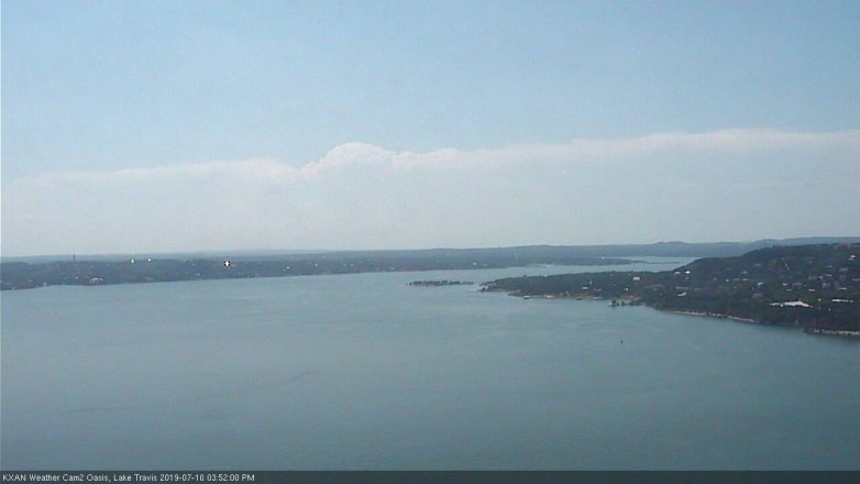 Lake Travis webcam, July 10, 2019 2:55 PM CT