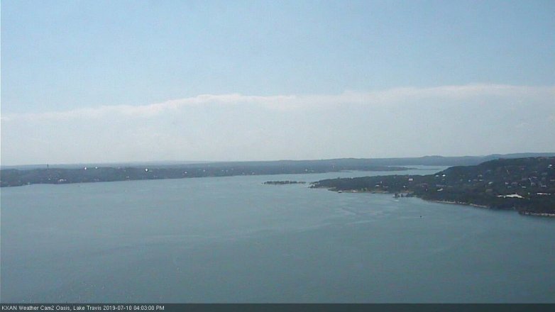 Lake Travis webcam, July 10, 2019 3:05 PM CT