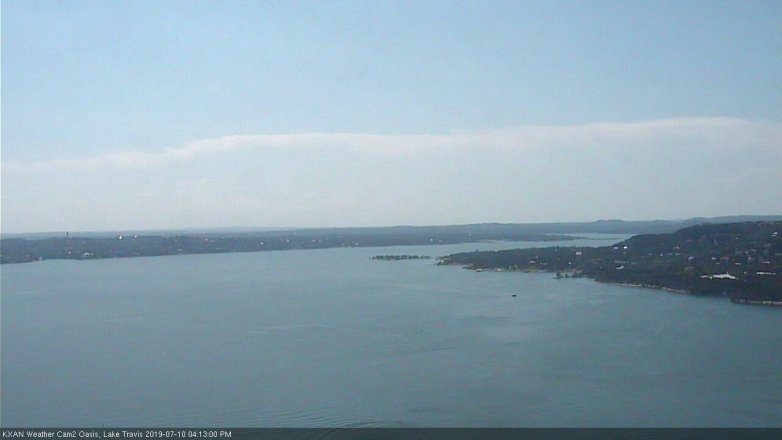 Lake Travis webcam, July 10, 2019 3:15 PM CT