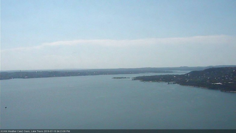 Lake Travis webcam, July 10, 2019 3:25 PM CT