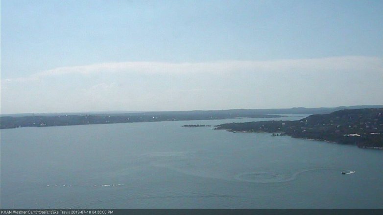 Lake Travis webcam, July 10, 2019 3:35 PM CT