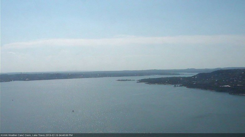 Lake Travis webcam, July 10, 2019 3:50 PM CT