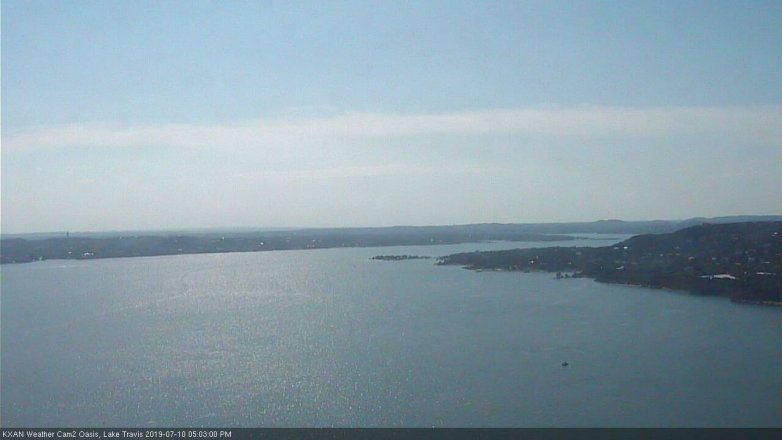 Lake Travis webcam, July 10, 2019 4:05 PM CT