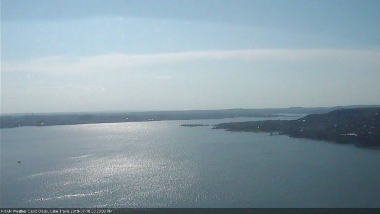 Lake Travis webcam, July 10, 2019 4:25 PM CT