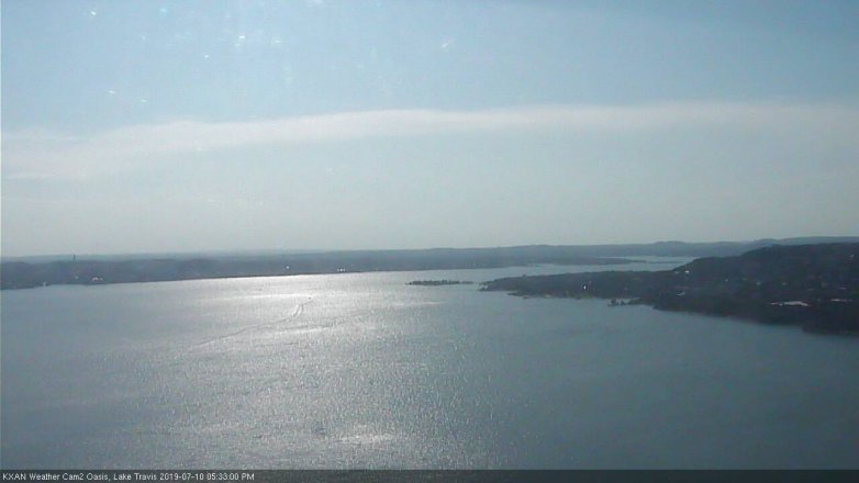 Lake Travis webcam, July 10, 2019 4:35 PM CT