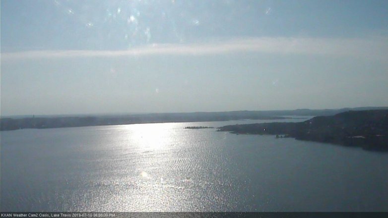 Lake Travis webcam, July 10, 2019 5:10 PM CT