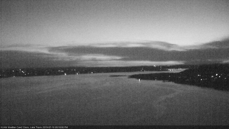 Lake Travis webcam, July 10, 2019 8:20 PM CT