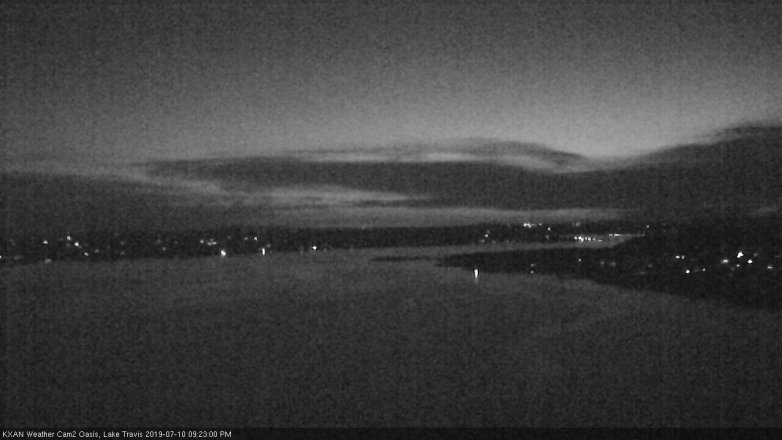 Lake Travis webcam, July 10, 2019 8:25 PM CT
