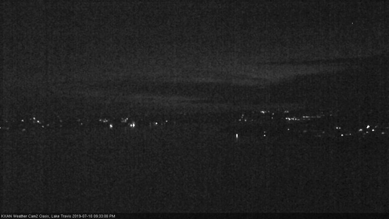 Lake Travis webcam, July 10, 2019 8:35 PM CT