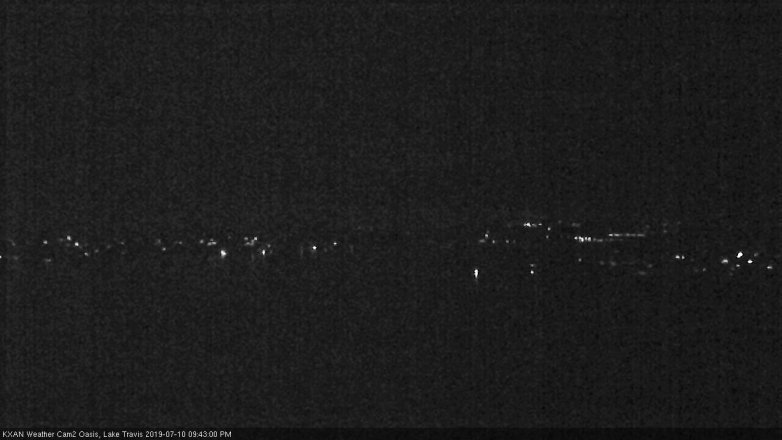 Lake Travis webcam, July 10, 2019 8:45 PM CT