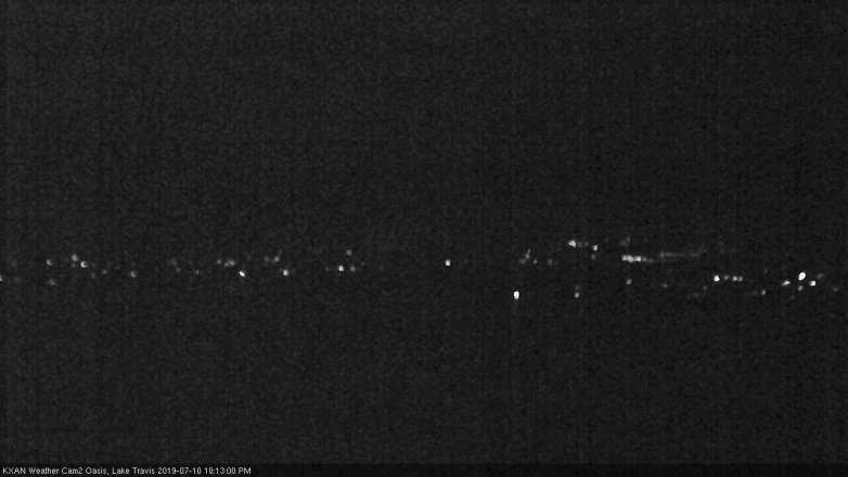 Lake Travis webcam, July 10, 2019 9:15 PM CT