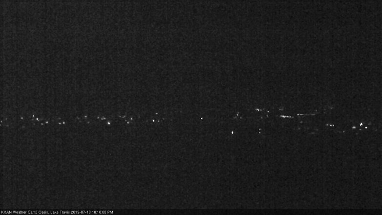 Lake Travis webcam, July 10, 2019 9:20 PM CT