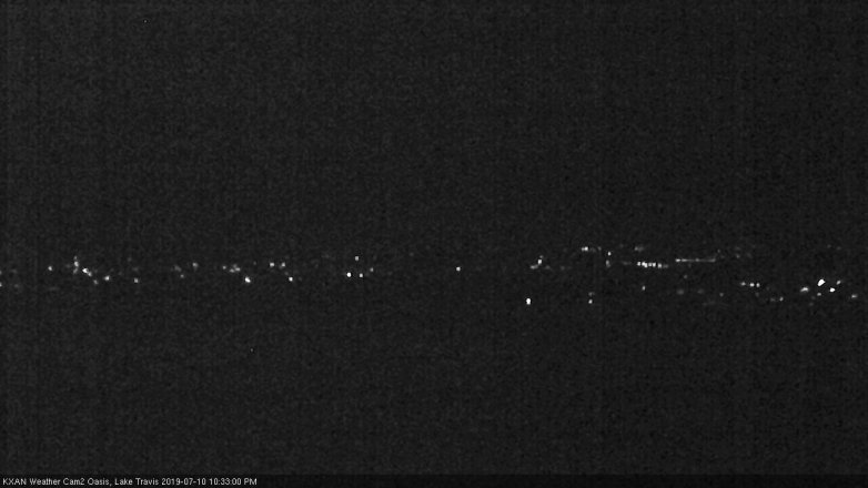 Lake Travis webcam, July 10, 2019 9:35 PM CT