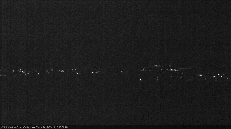 Lake Travis webcam, July 10, 2019 9:40 PM CT