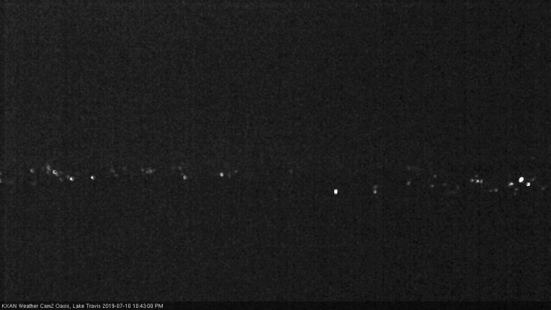 Lake Travis webcam, July 10, 2019 9:45 PM CT