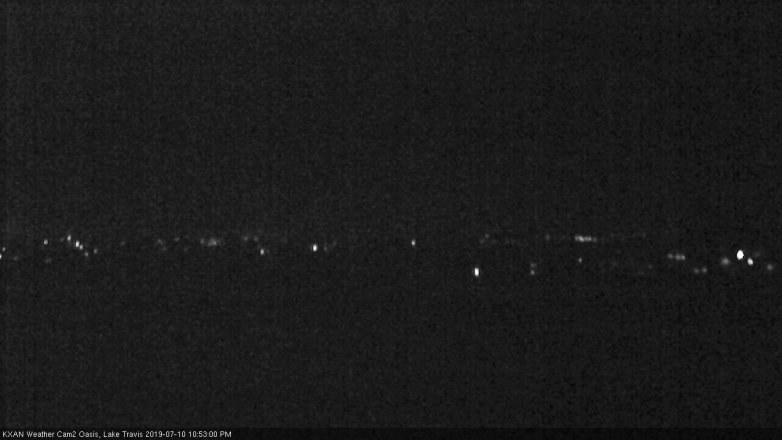Lake Travis webcam, July 10, 2019 9:55 PM CT