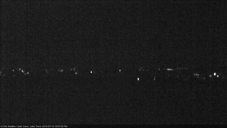 Lake Travis webcam, July 10, 2019 10:00 PM CT