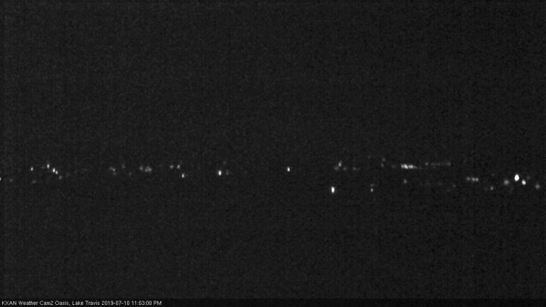 Lake Travis webcam, July 10, 2019 10:05 PM CT