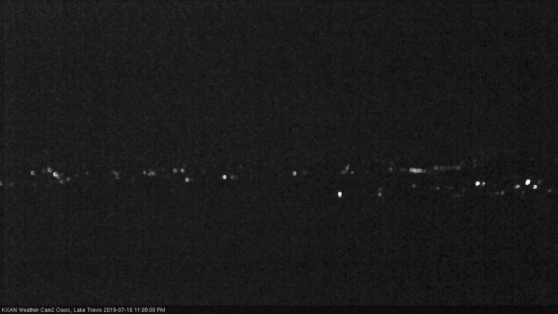 Lake Travis webcam, July 10, 2019 10:10 PM CT