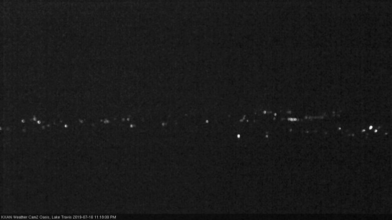 Lake Travis webcam, July 10, 2019 10:20 PM CT