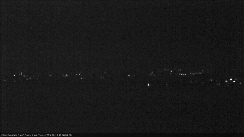 Lake Travis webcam, July 10, 2019 10:30 PM CT