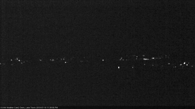 Lake Travis webcam, July 10, 2019 10:40 PM CT