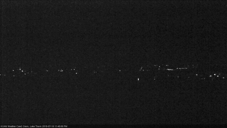 Lake Travis webcam, July 10, 2019 10:50 PM CT