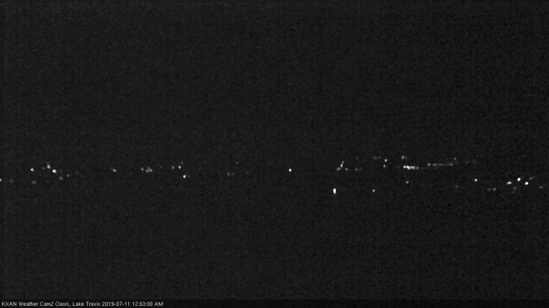 Lake Travis webcam, July 10, 2019 11:05 PM CT